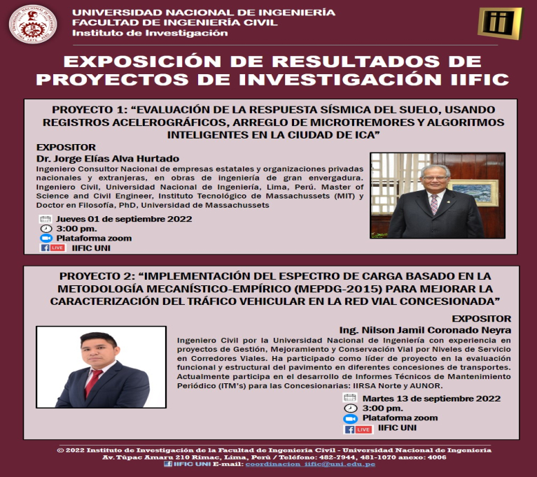 Exposición de Resultados de Proyectos de Investigación IIFIC